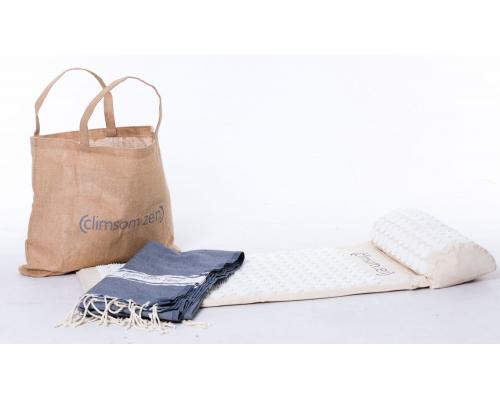 Pack d’acupression : tapis, coussin et fouta