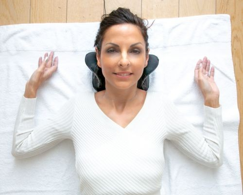 Coussin chauffant cervical en mousse à mémoire de forme