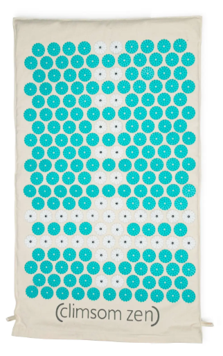 Pack Tapis d'Acu-magnétothérapie et Coussin d'Acupression bleu