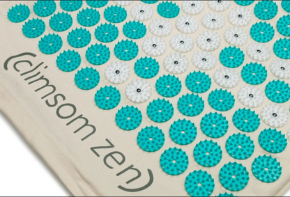 Pack Tapis d'Acu-magnétothérapie et Coussin d'Acupression bleu