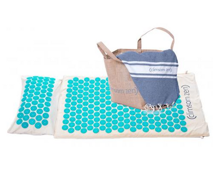 Pack d’acupression : tapis, coussin et fouta