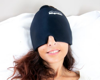 Cagoule anti-migraine avec compresse de gel froid