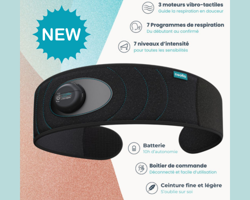 Ceinture abdominale de respiration et de cohérence cardiaque - NeoFlo