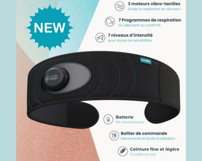 Ceinture abdominale de respiration et de cohérence cardiaque - NeoFlo