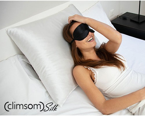 Pack taie d'oreiller et masque de nuit 100% soie