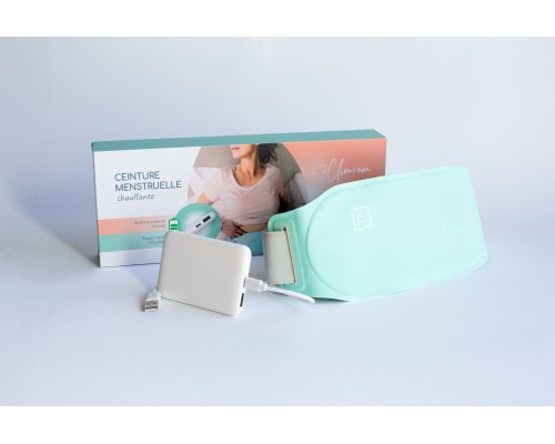 Ceinture chauffante menstruelle – batterie externe incluse