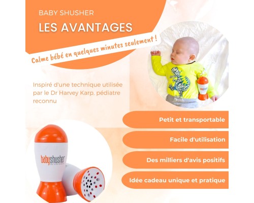 Pack Bébé Zen – Baby Shusher & Mélangeur de Biberon USB