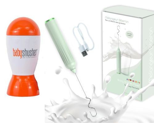 Pack Bébé Zen – Baby Shusher & Mélangeur de Biberon USB